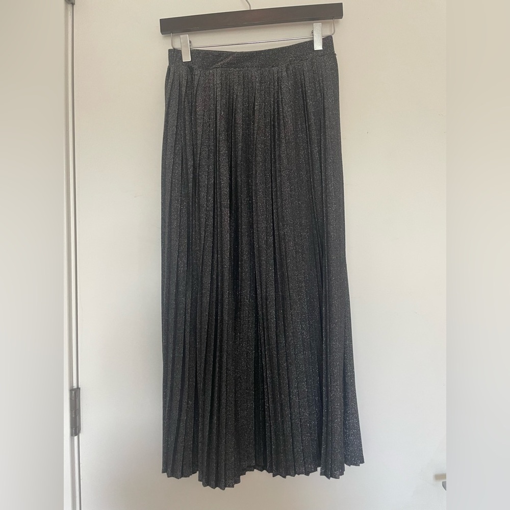A New Day Shimmering Black Maxi Skirt